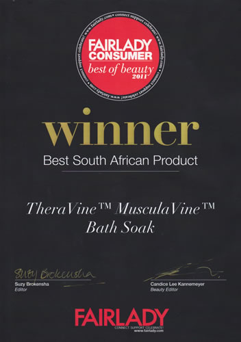 award 2011 musculavine bath soak
